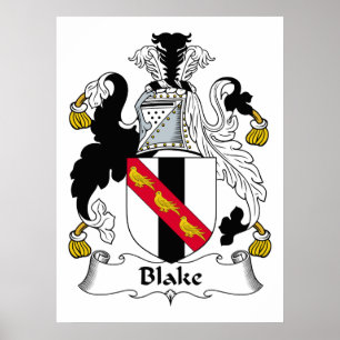 Blake Family Crest Poster