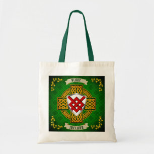 Blake Irish Shield & Celtic Cross Personalized Tote Bag