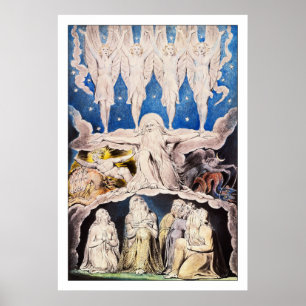 Blake Poster Print: When the Morning Stars Sang...