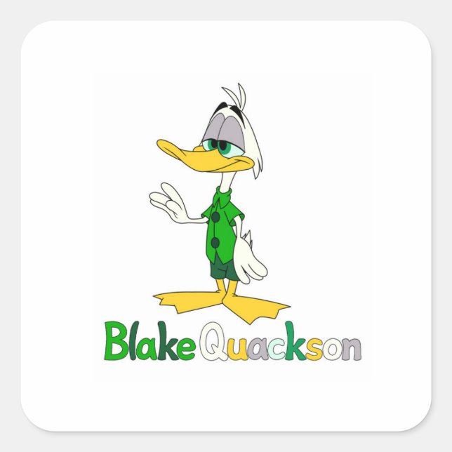 Blake Quackson Square Sticker (Front)