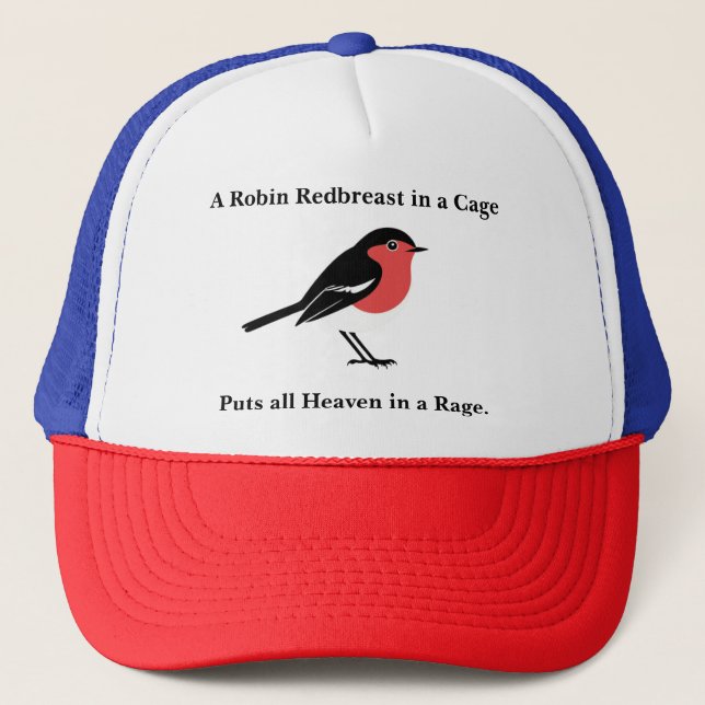 Blake Robin Citation Animaux Casquette de baseball (Devant)