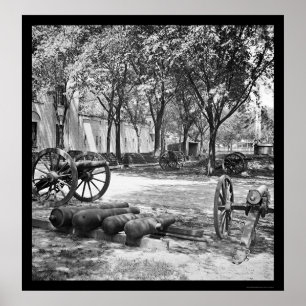 Blakely Guns and Ammunition in Charleston 1865 Poster