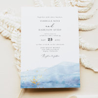 BLAKELY Sky Blue Watercolor Tropical Wedding