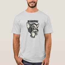Blakgraz Lucy the Dog with Headphones T-Shirt