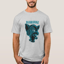 Blakgraz Lucy the Dog with Headphones T-Shirt