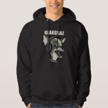 Blakgraz Lucy the Dog with Headphones T-Shirt