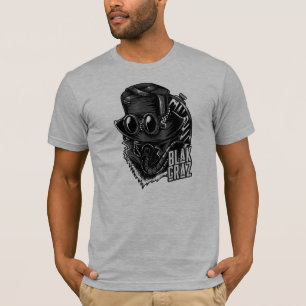 Blakgraz Steampunk Hat and Goggles T-Shirt