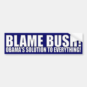 BLAME BUSH! BUMPER STICKER
