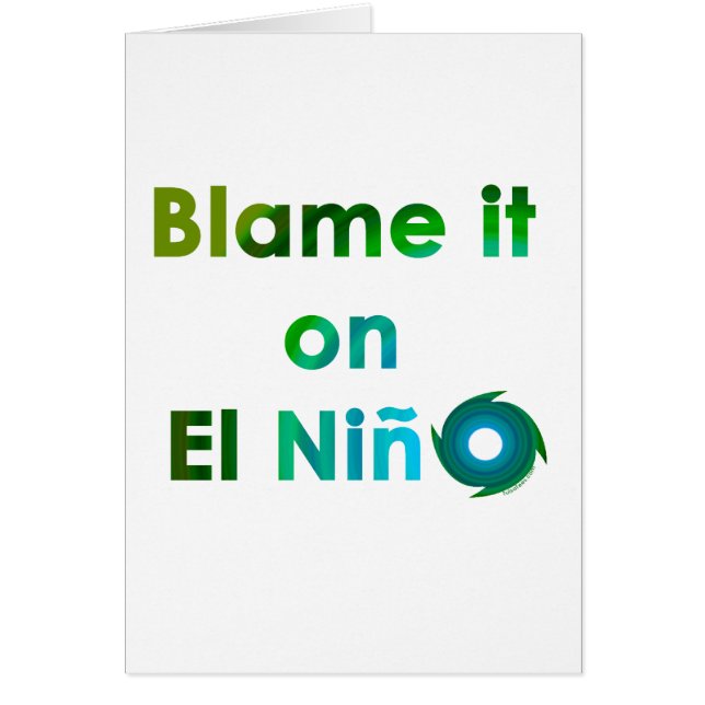 Blame El Nino (Front)