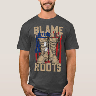 Blame it all on my Roots Country Music Western T-Shirt