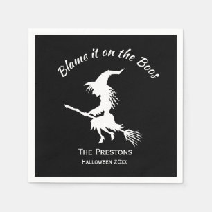 Blame it on the Boos Witch Napkin