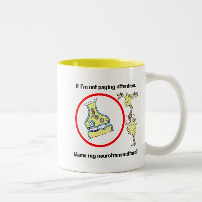 Blame Neurotransmitters Mug (Right)