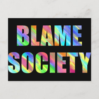 Blame Society Postcard