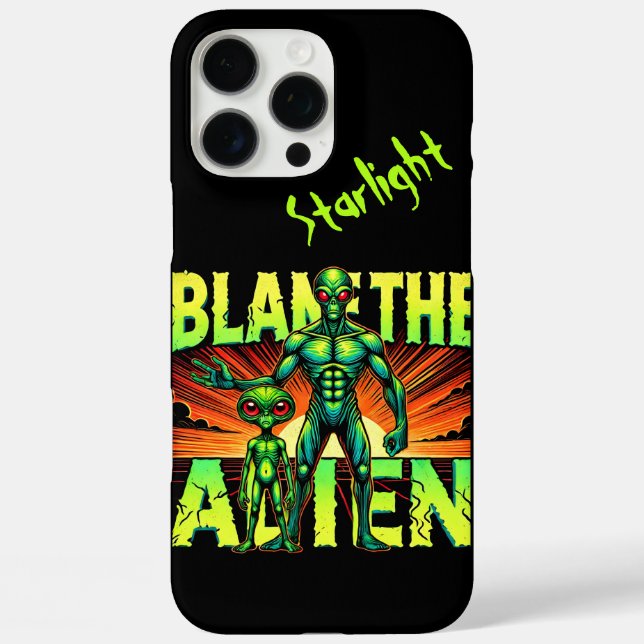 Blame the Alien in a Mystical Forest Setting Case-Mate iPhone Case (Back)
