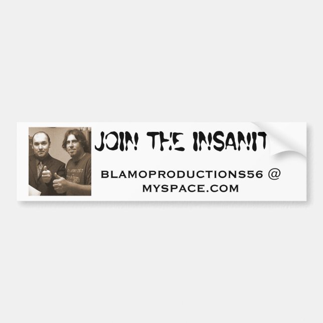 BLAMO PRODUCTIONS BUMPER STICKER (Front)