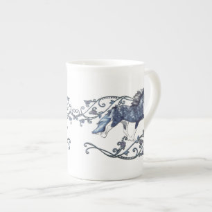 Blámóða Bone China Mug