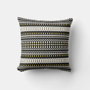 Blanc abstract africa throw pillow