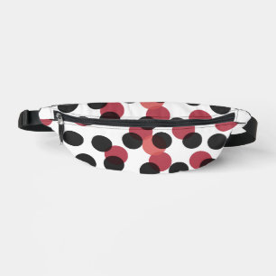 blanc avec des points noirs et rouges
