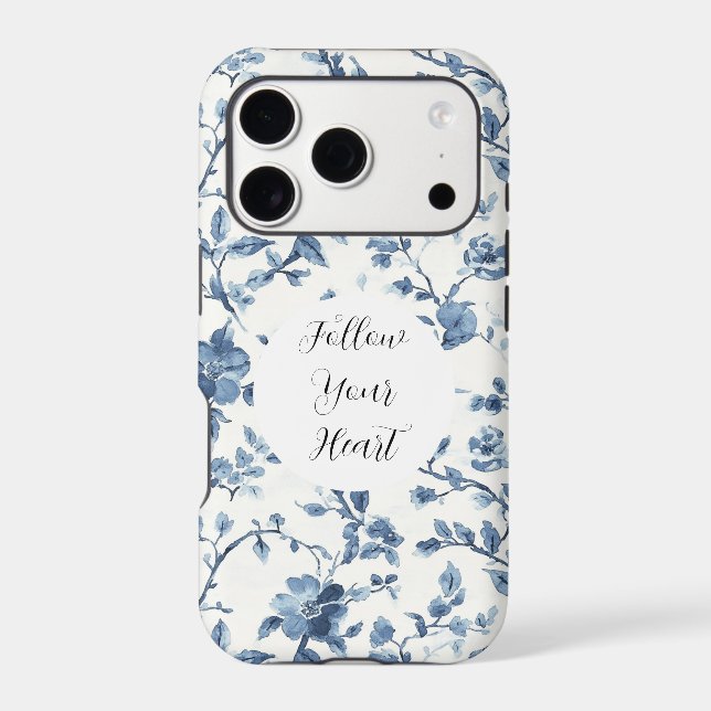 Blanc Bleu Floral Chic   (Verso)