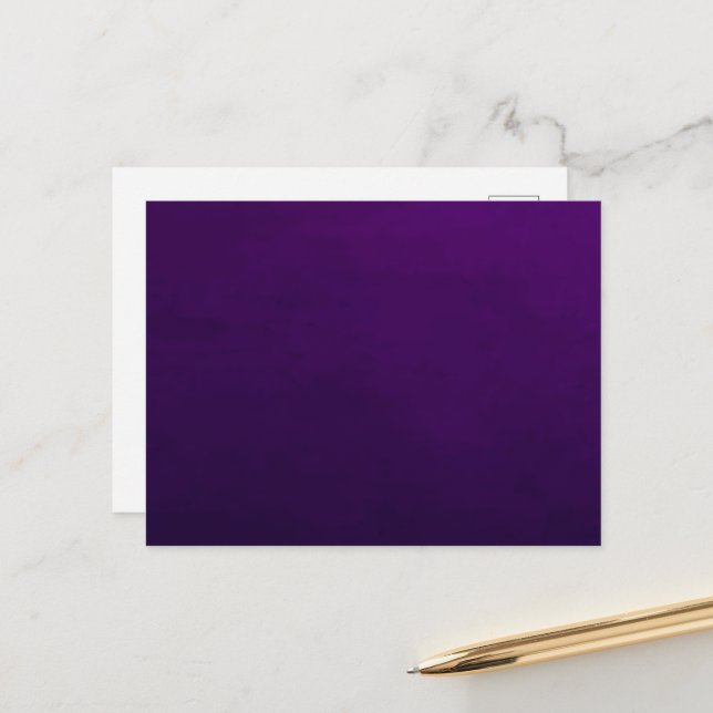 BLANC CRÉER VOTRE PROPRE CARTE POSTALE (Devant/Arrière en situation)