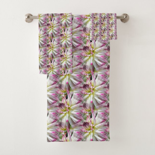 Blanc Dahlia Fleur Motif Nature (En situation)