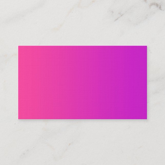 Blanc dans le carte de visite rose avant (Devant)