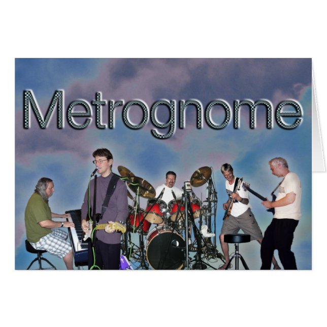 Blanc de carte de Metrognome (Devant horizontal)