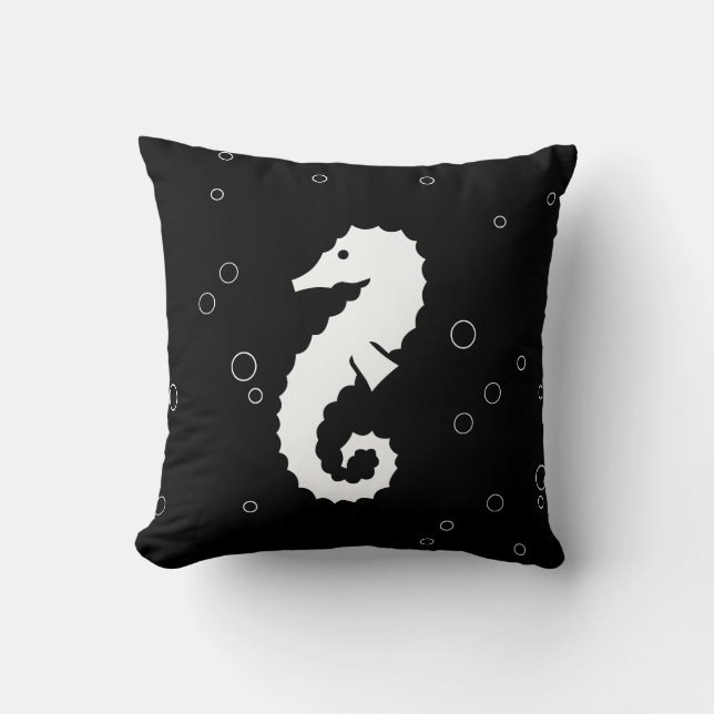 BLANC DE MER sur coussin noir (Recto)