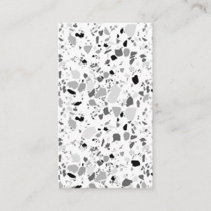 Blanc de noir de cartes de visite de motif de sol