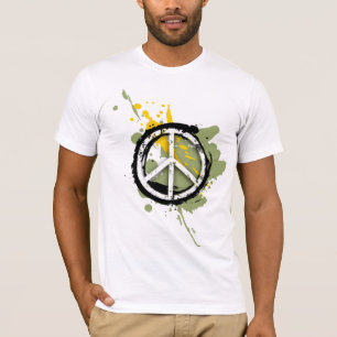 Blanc de signe de paix sur le sweat - shirt à