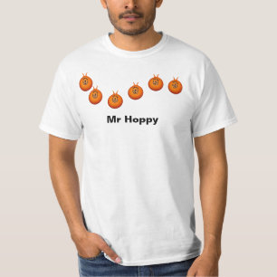 Blanc de T-shirt de trémie de l'espace