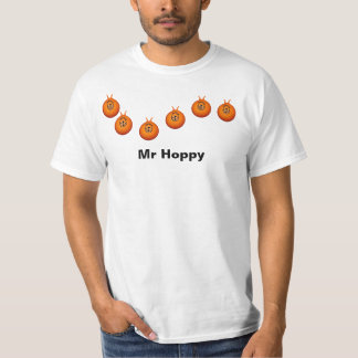 Blanc de T-shirt de trémie de l'espace