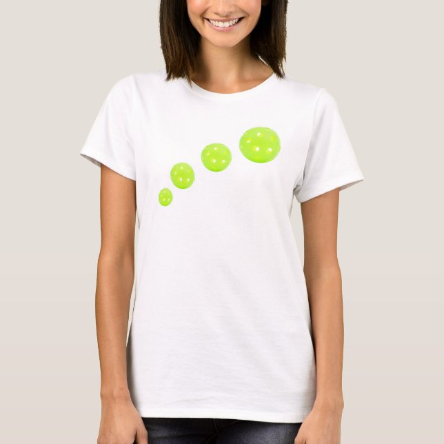 Blanc de T-shirt féminin de basket-ball (Devant)