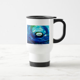BLANC de TASSE de VOYAGE de raz-de-marée