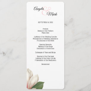 Blanc du programme de fleur de magnolia du sud