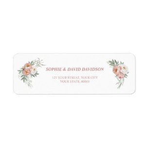 Blanc Dusty Rose Floral Gold Mariage
