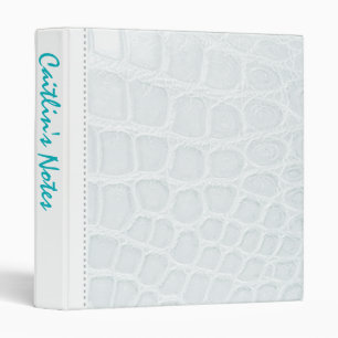 Blanc élégant du classeur d'Avery de mode de
