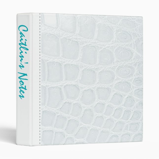 Blanc élégant du classeur | d'Avery de mode de (Devant/Côté)