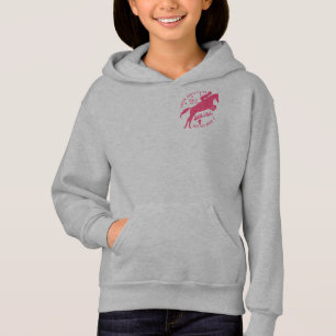 Blanc équestre de sweat - shirt à capuche de