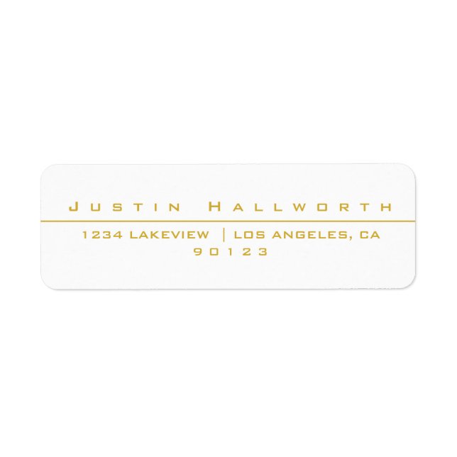 Blanc et or au style unique (Devant)