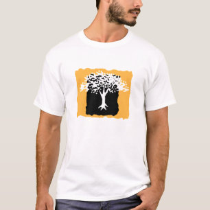 Blanc et T-shirt de la Réunion d'arbre d'or