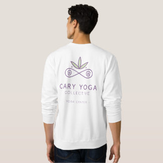 Blanc et Violet Simple - Sans Capuche - Sweatshirt