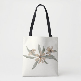 Blanc floral, Sac fourre-tout Fleur sauvage