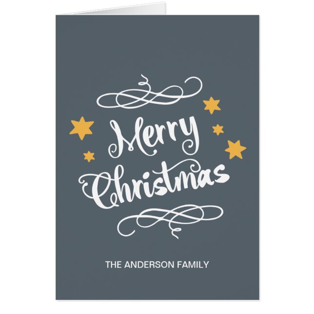 Blanc gris d'ardoise de typographie de Joyeux Noël (Devant)