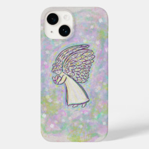 Blanc Guardian Angel Art coque iphone personnalisé