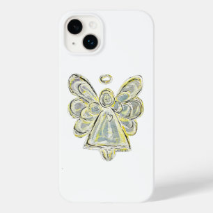 Blanc Guardian Angel Art coque iphone personnalisé