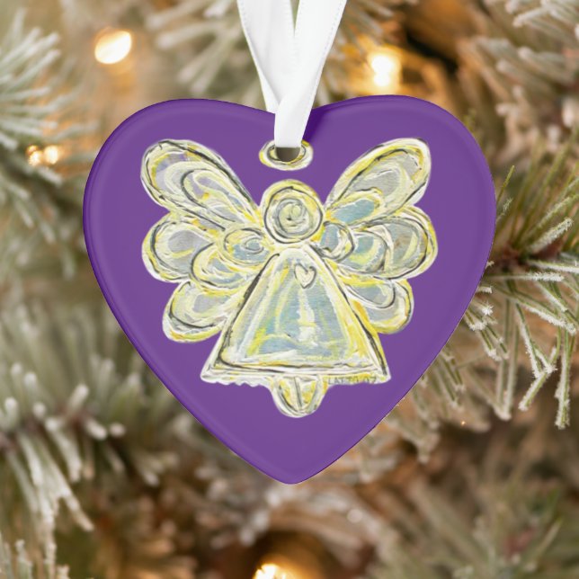 Blanc Guardian Angel Noël Pendentif Ornements (Arbre)