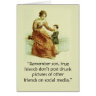 Blanc humoristique de mère et de fils d'Ackermann