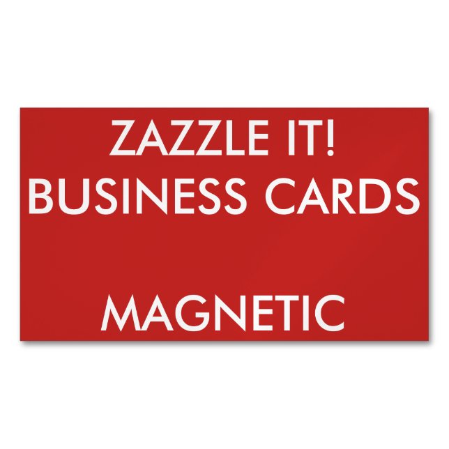 Blanc magnétique de cartes de visite personnalisé (devant)
