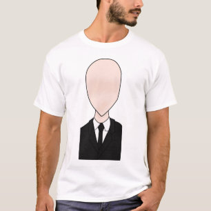 Blanc mince de T-shirt d'homme
